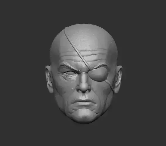 Colonel Black Headsculpt for Action Figures 3D print model