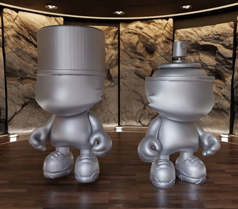 Super Plastic Kranky Fan Art Toy 3D print model_9