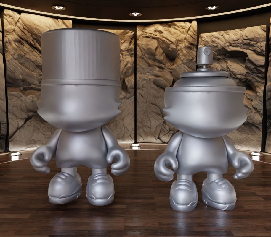 Super Plastic Kranky Fan Art Toy 3D print model_10