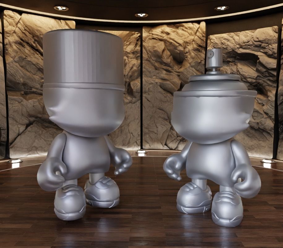 Super Plastic Kranky Fan Art Toy 3D print model_3