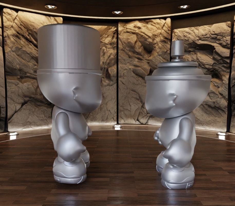 Super Plastic Kranky Fan Art Toy 3D print model_4