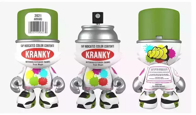 Super Plastic Kranky Fan Art Toy  3D print model