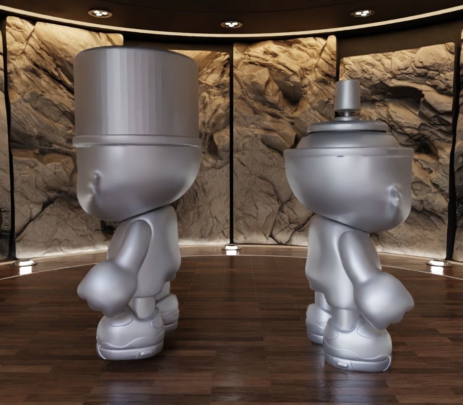 Super Plastic Kranky Fan Art Toy 3D print model_7