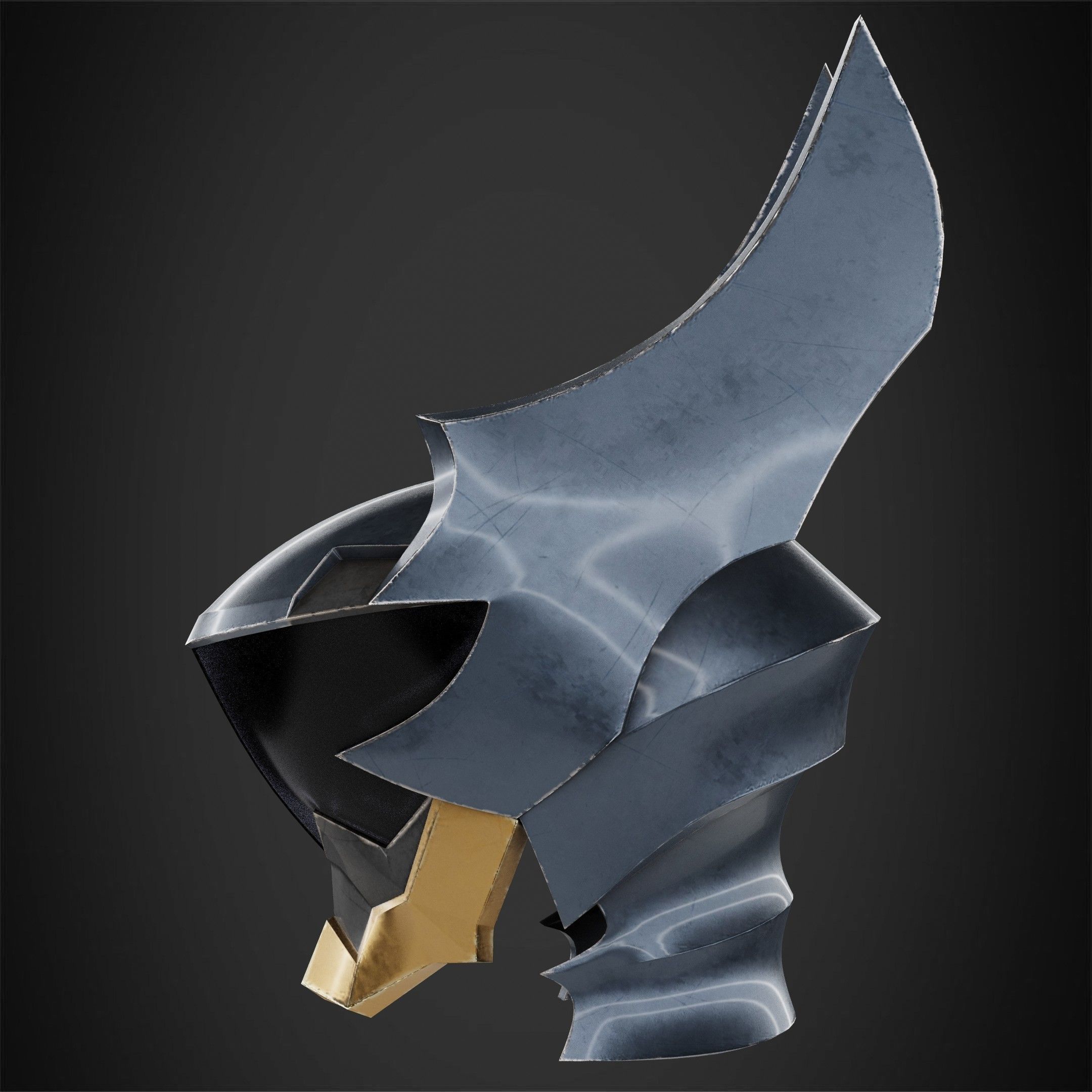 Kingdom Hearts Ventus Helmet for Cosplay 3D print model_4