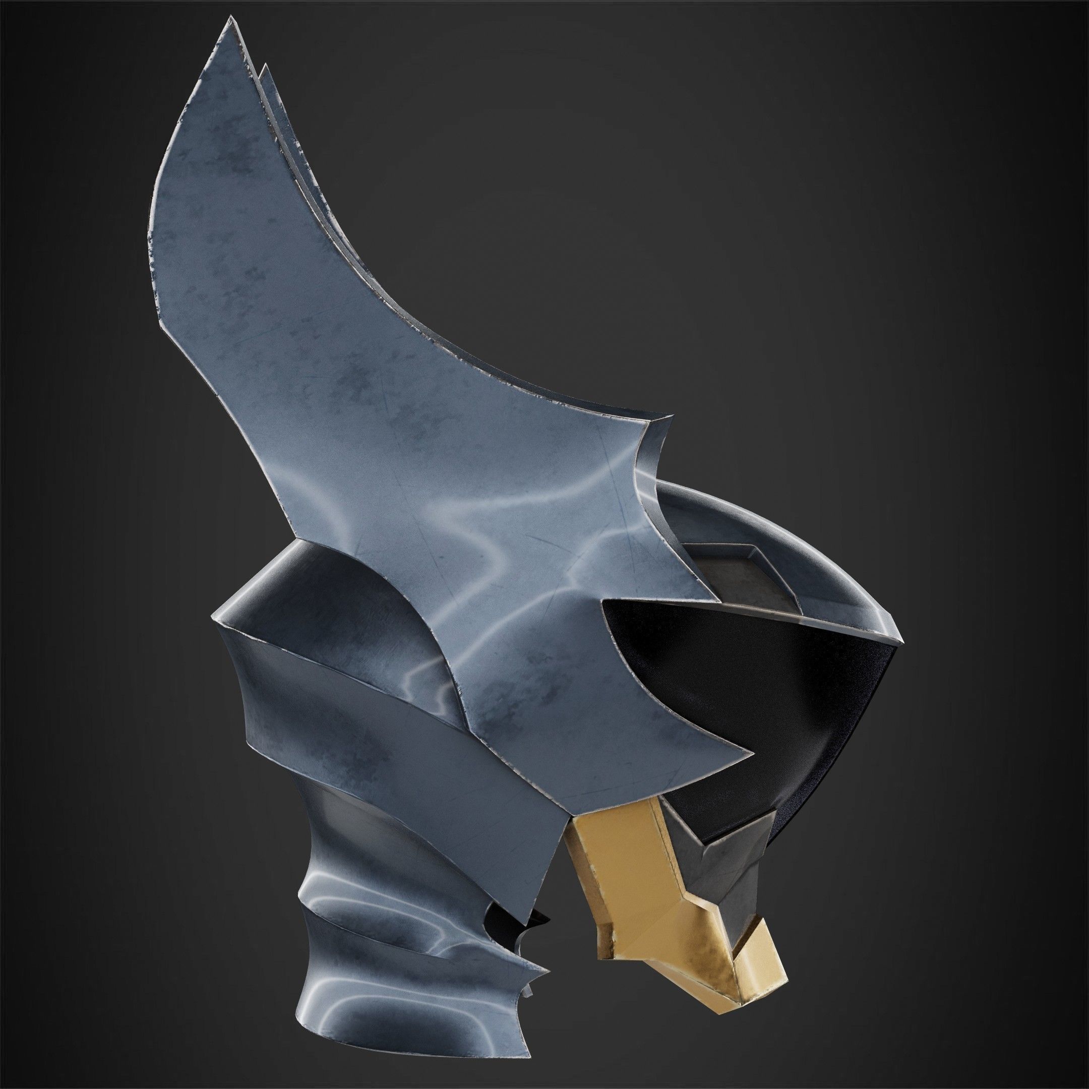 Kingdom Hearts Ventus Helmet for Cosplay 3D print model_8