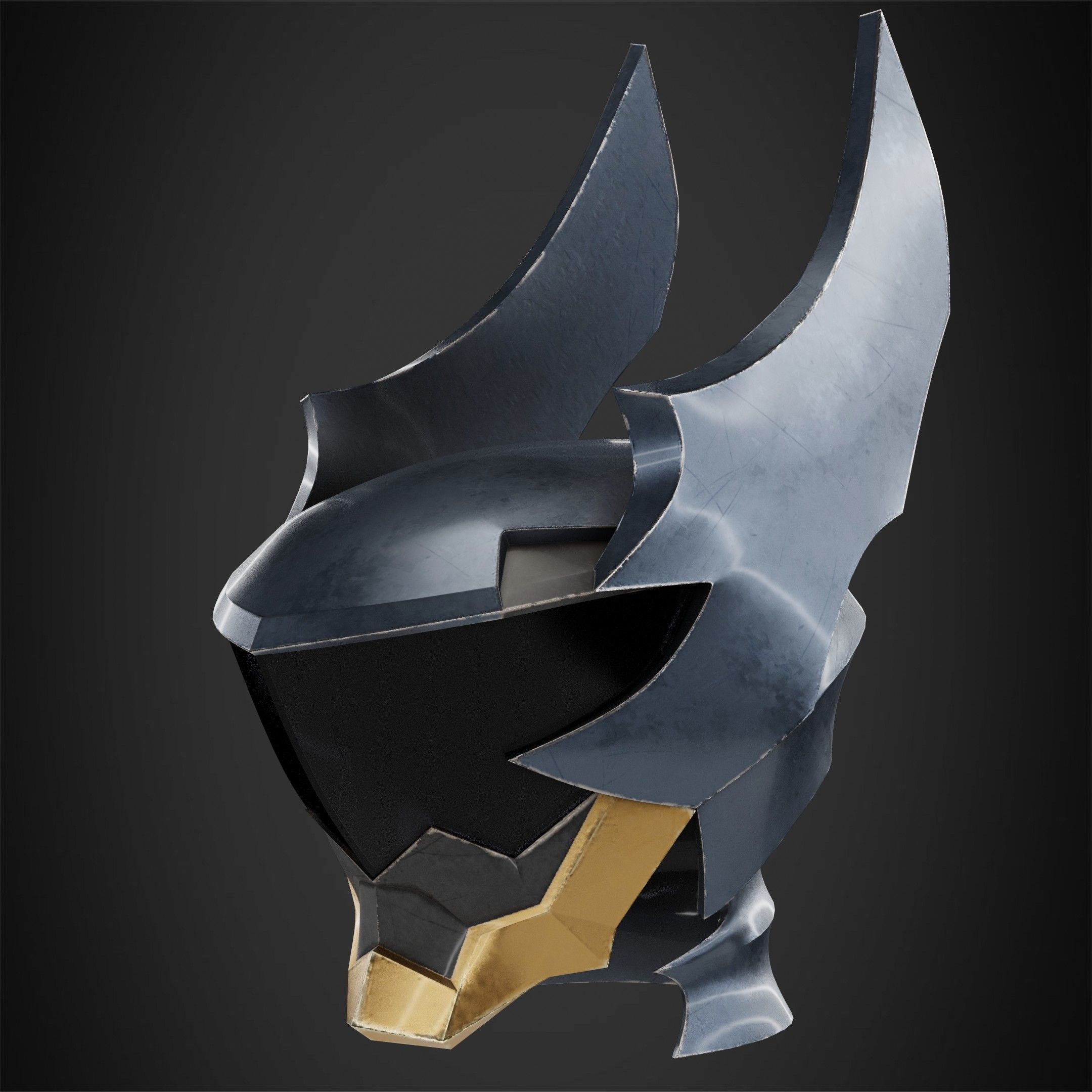 Kingdom Hearts Ventus Helmet for Cosplay 3D print model_3