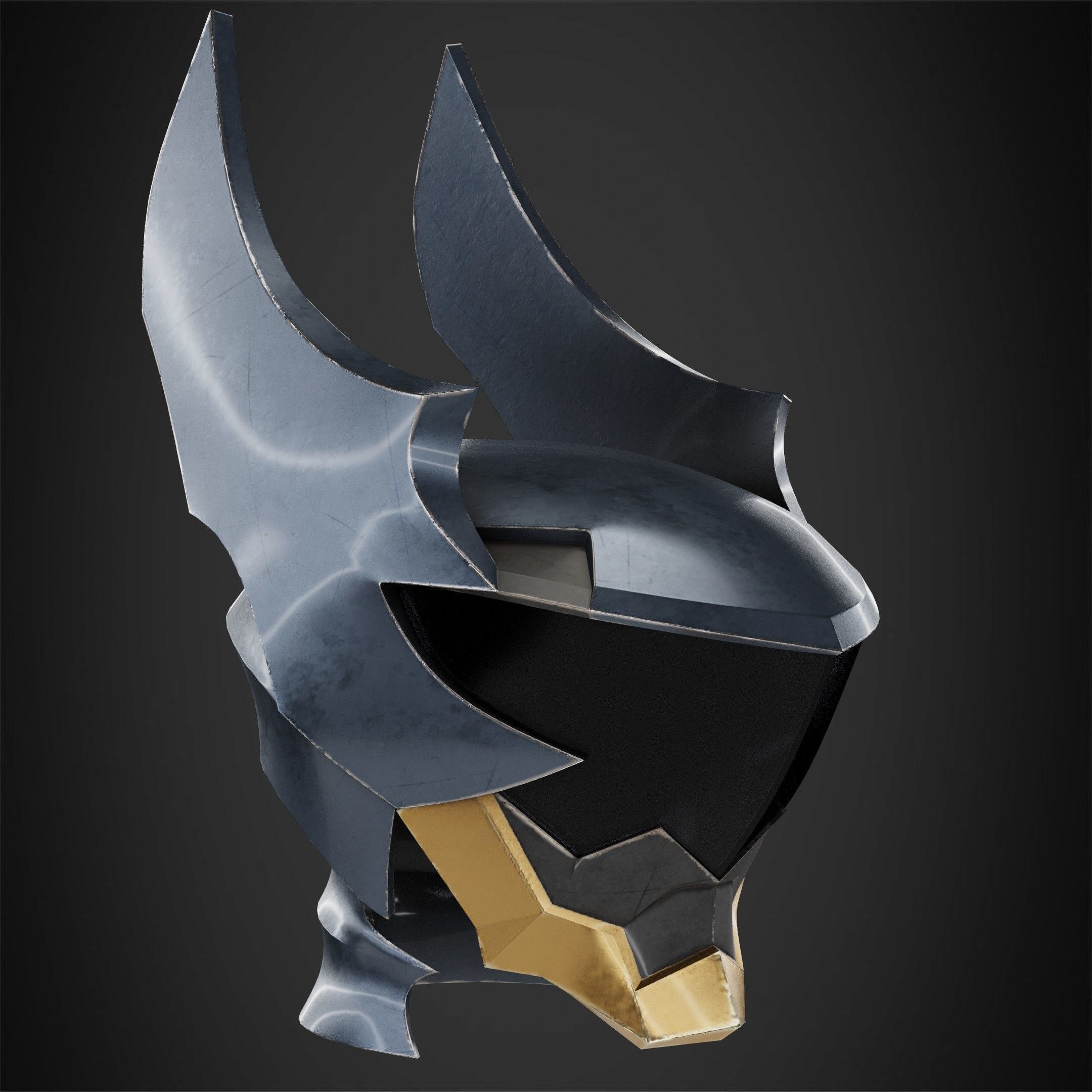 Kingdom Hearts Ventus Helmet for Cosplay 3D print model_9