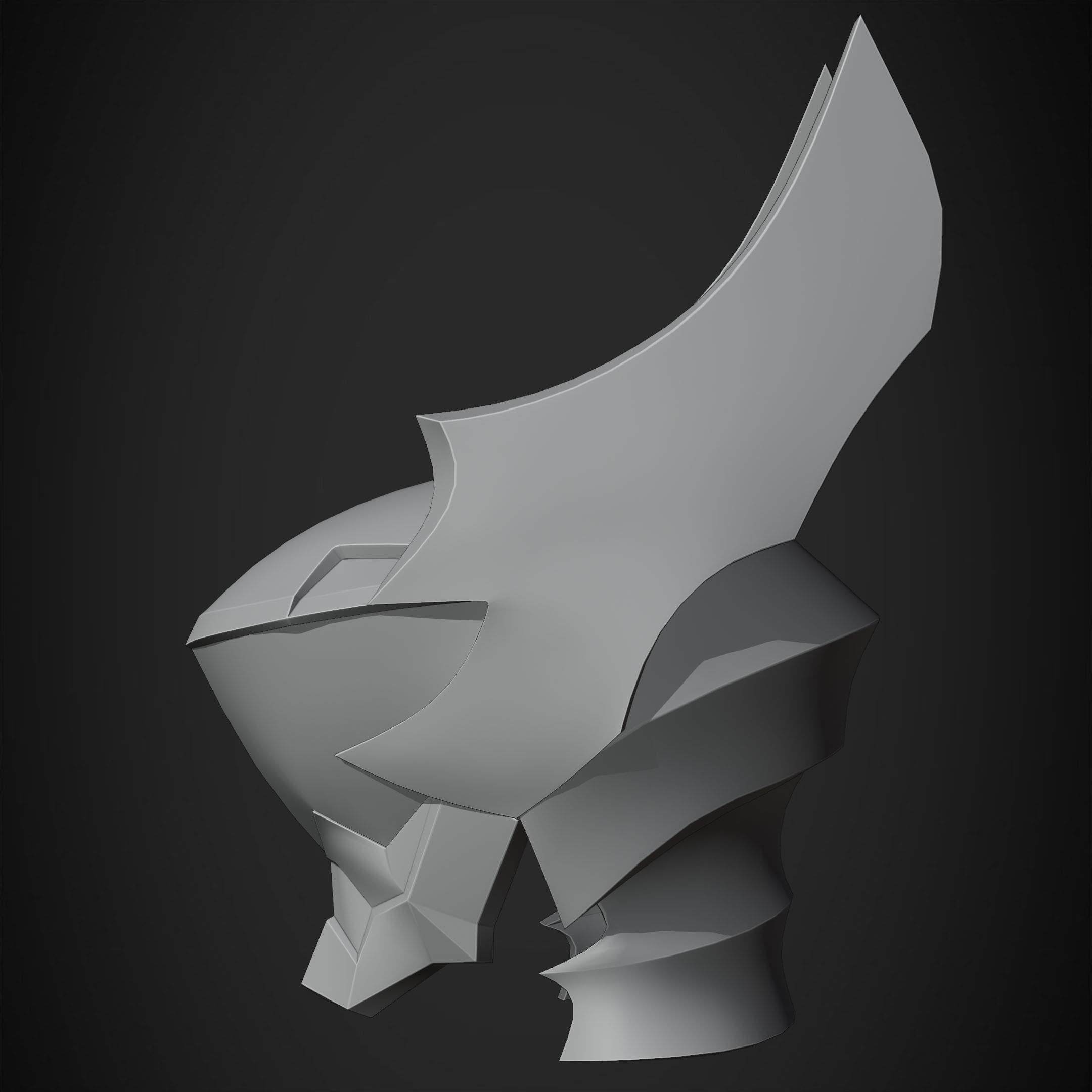 Kingdom Hearts Ventus Helmet for Cosplay 3D print model_18