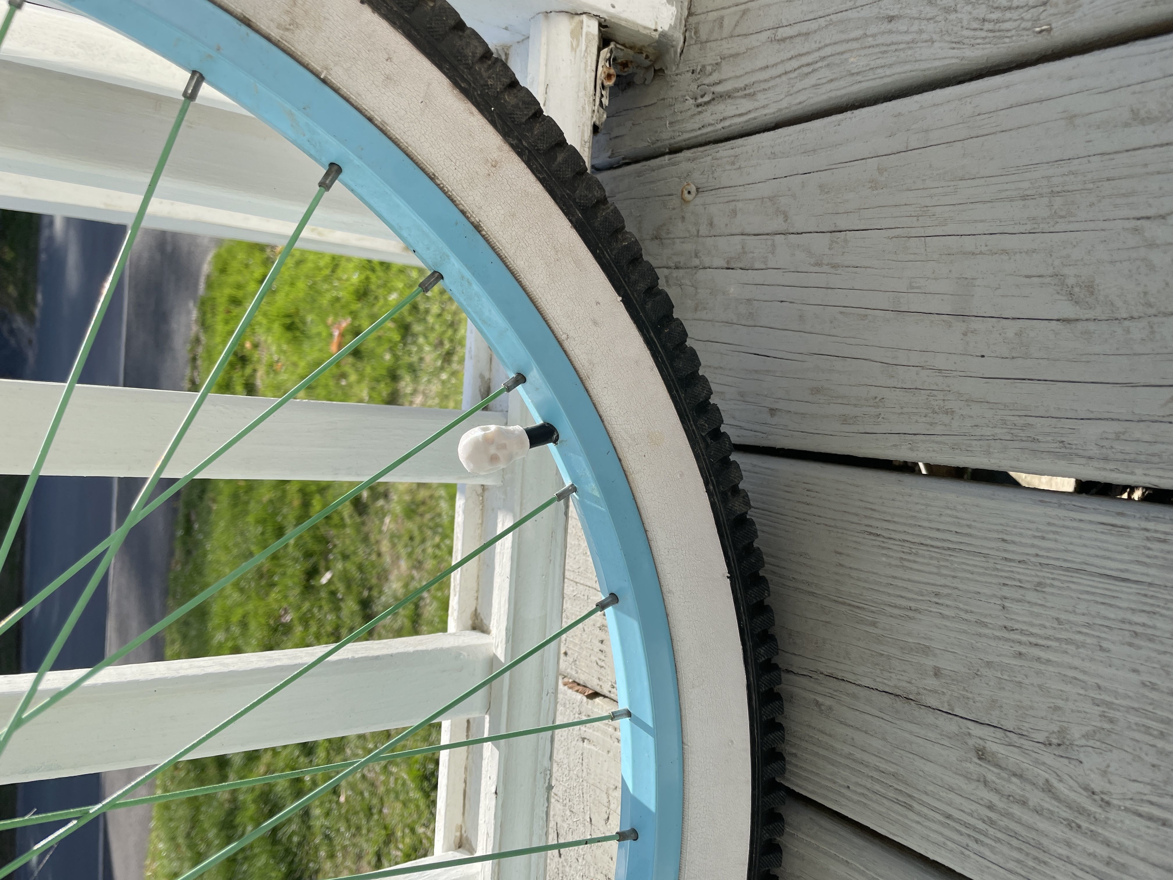 Skull Schrader Valve Caps 3D print model_15