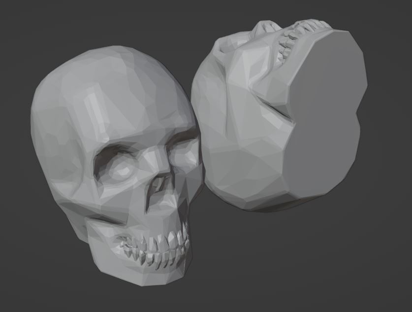 Skull Schrader Valve Caps 3D print model_2