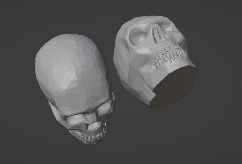 Skull Schrader Valve Caps 3D print model_8