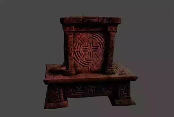 Altar Low-poly 3D model