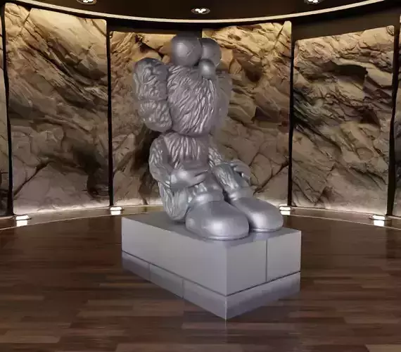 Kaws Watching BFF Version Fan Art Toy