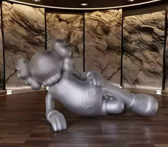 Kaws Time OFF Companion Version Fan Art Toy