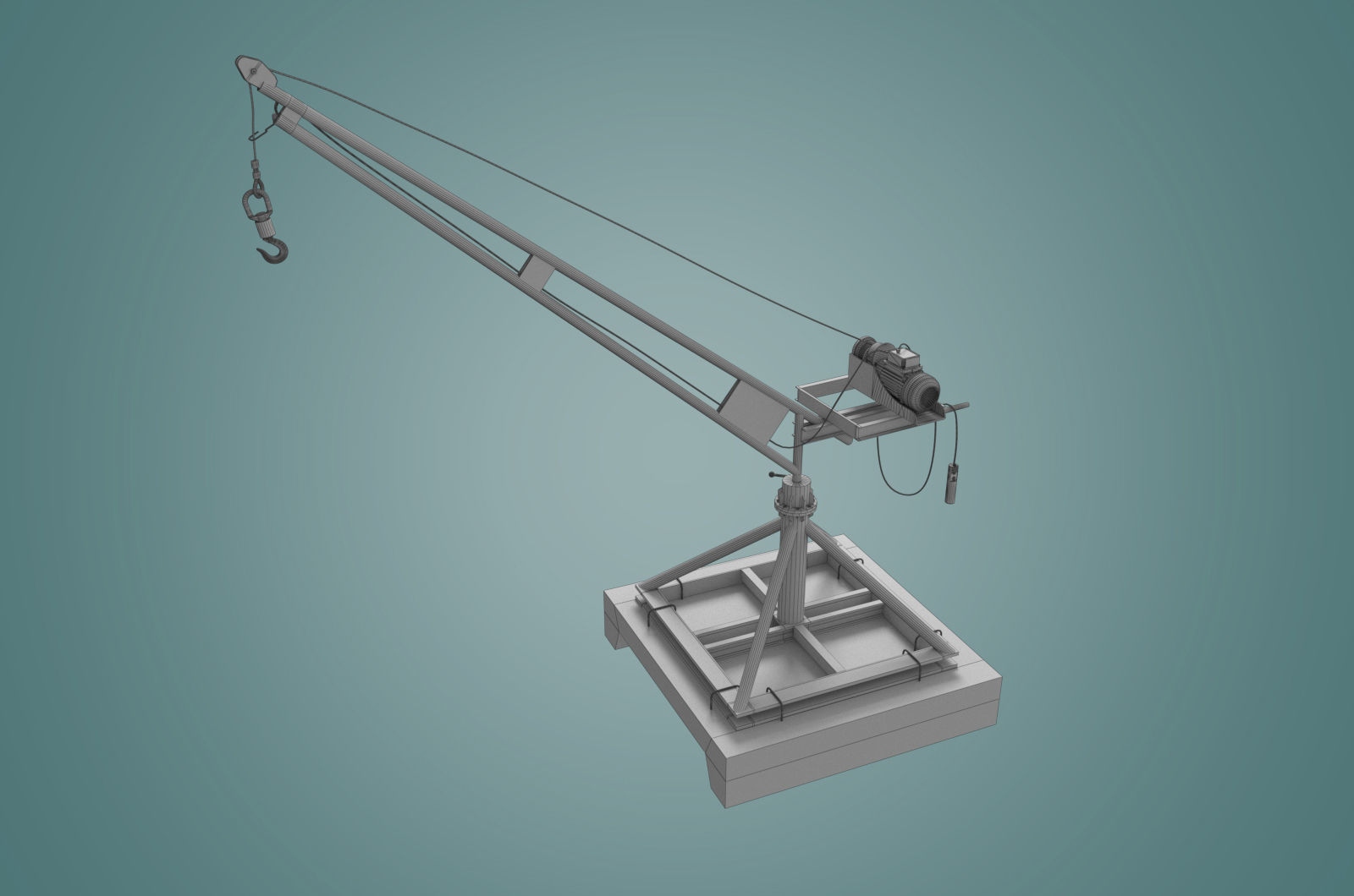 small crane 3D model_14
