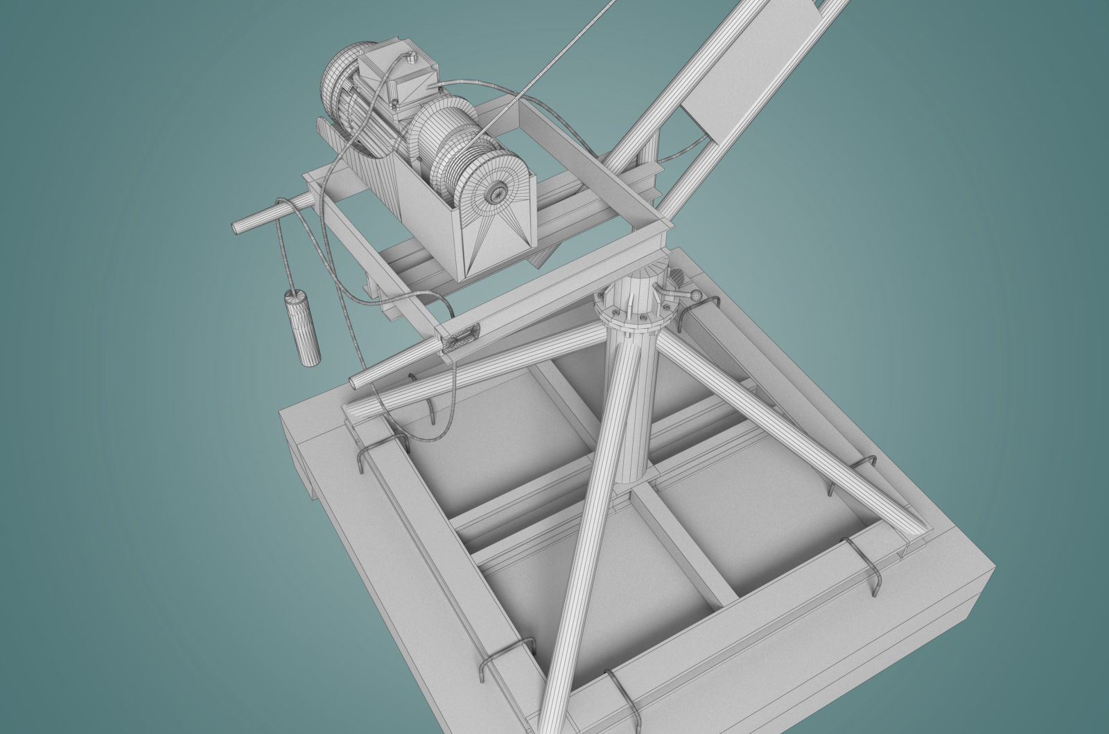 small crane 3D model_17