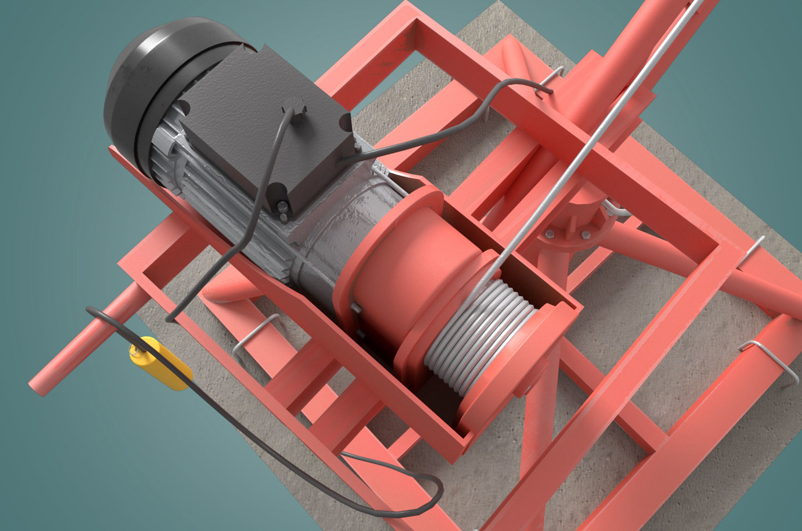 small crane 3D model_8