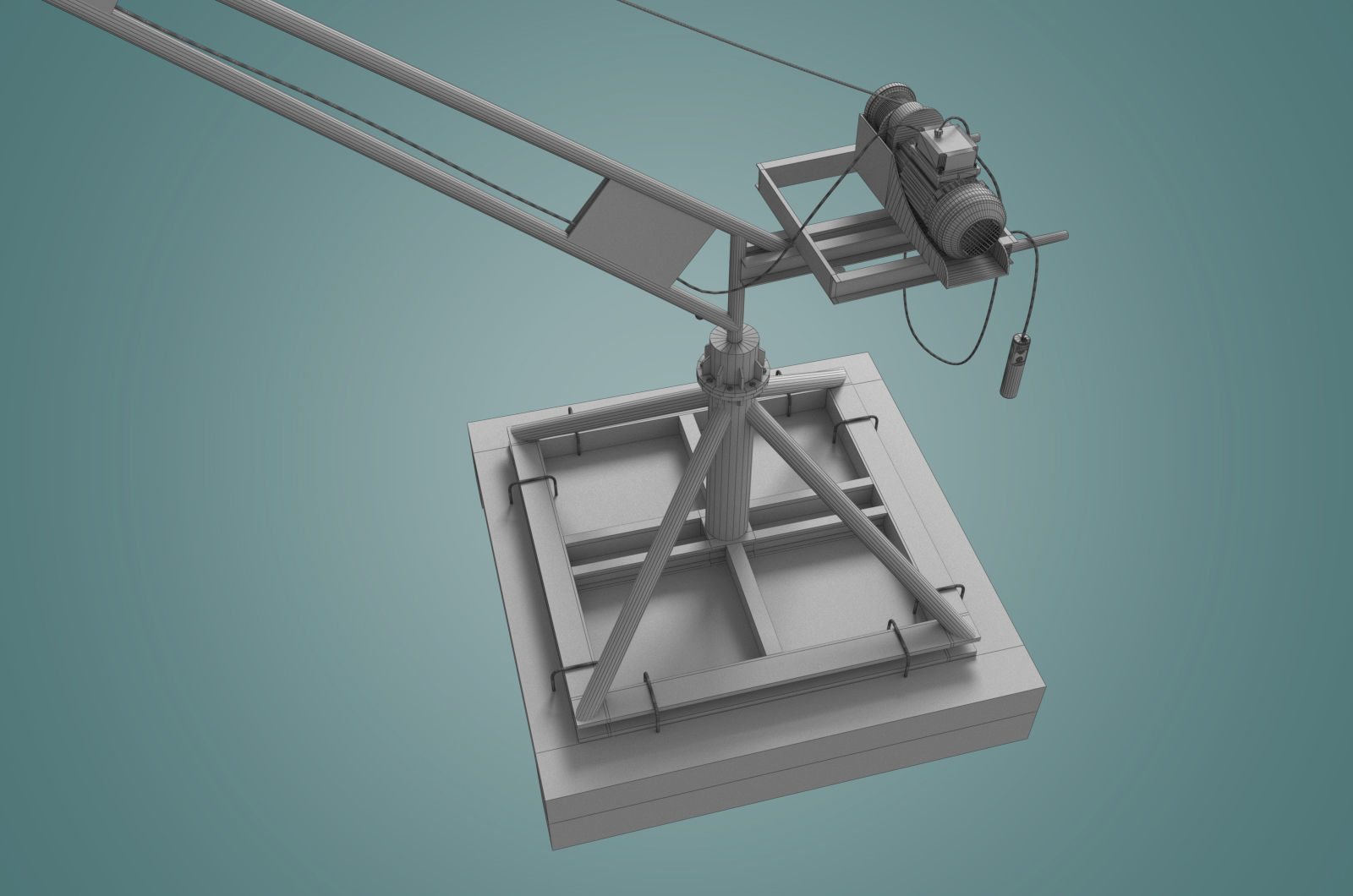 small crane 3D model_15