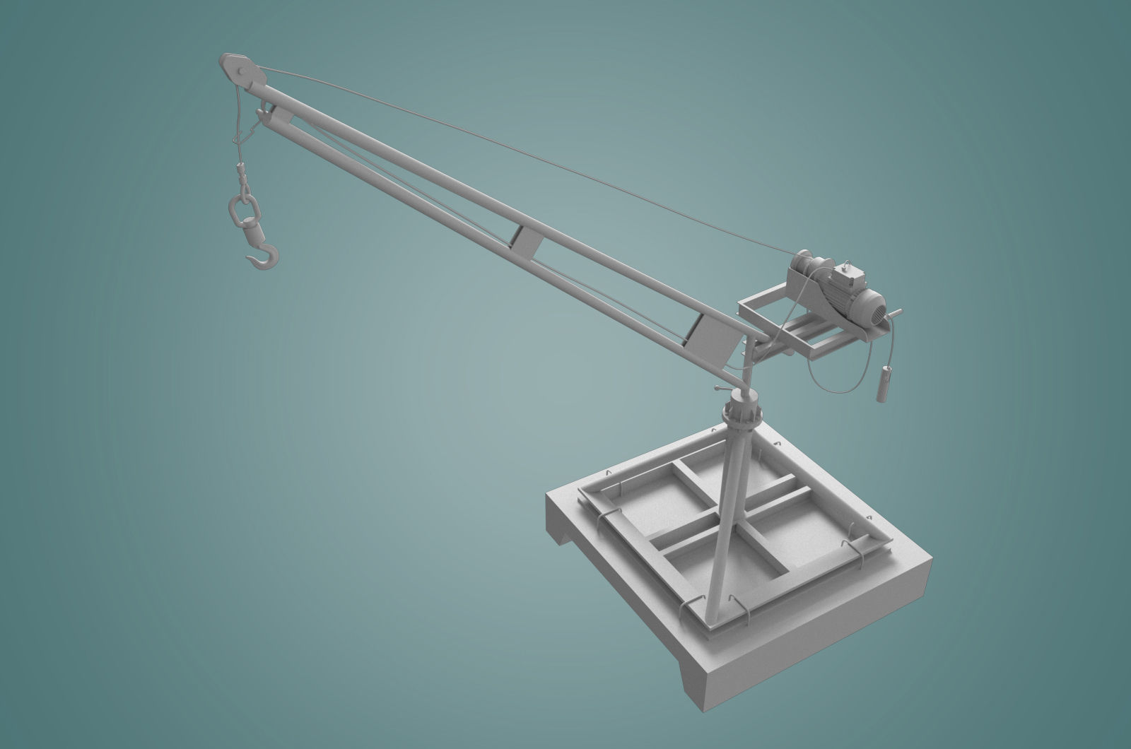 small crane 3D model_10