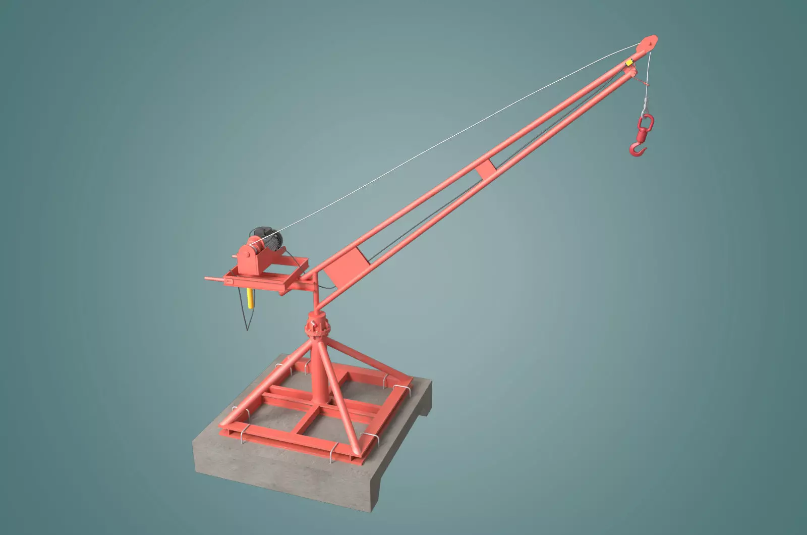 small crane 3D model_0