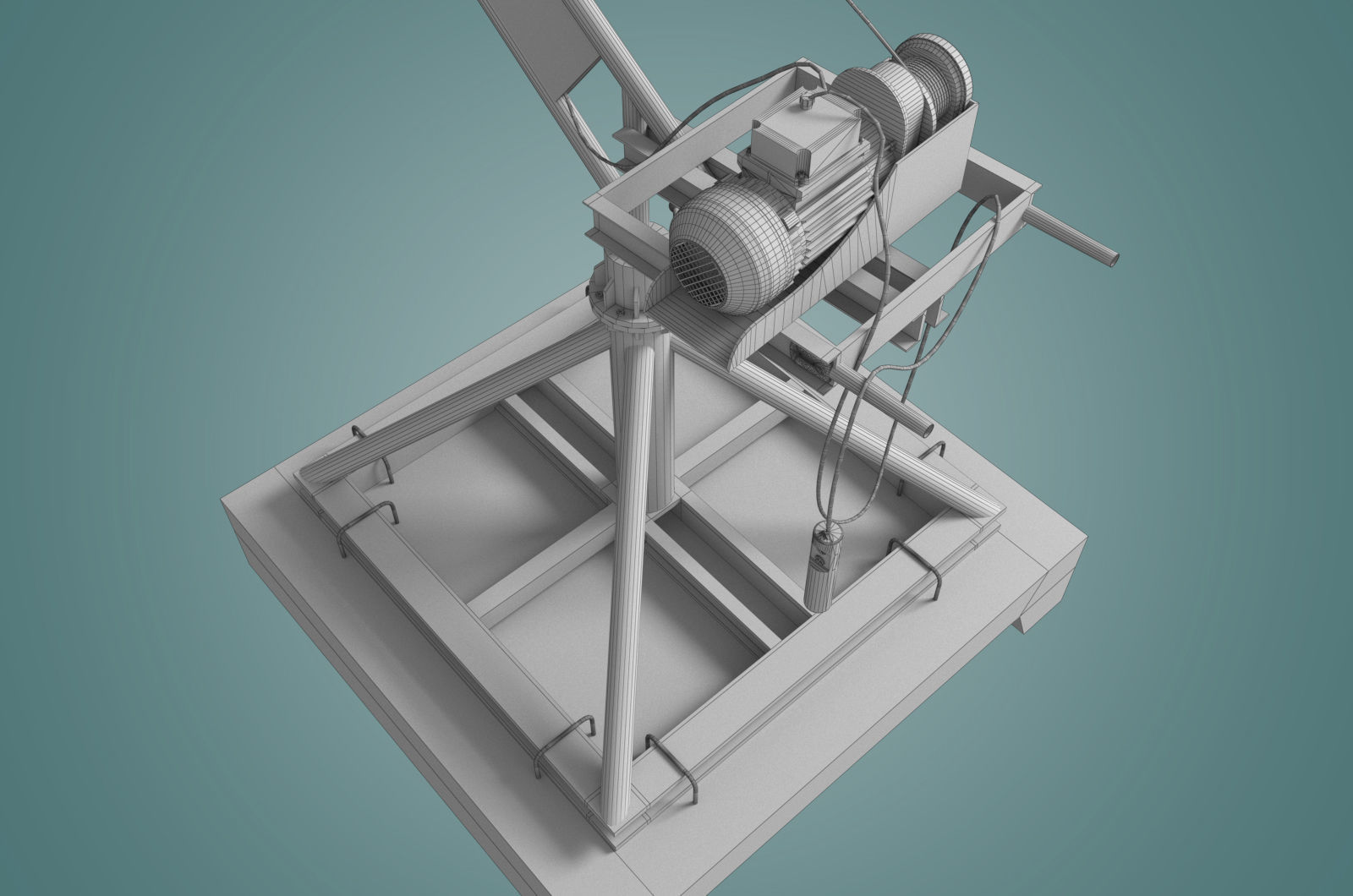 small crane 3D model_16