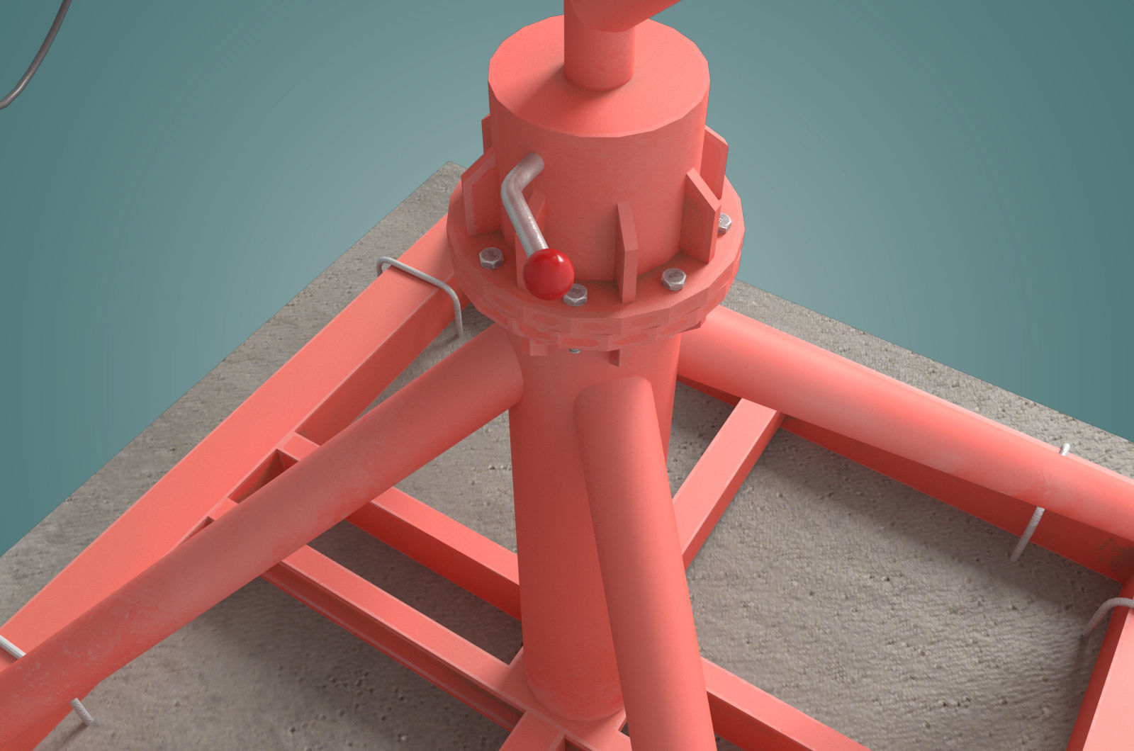 small crane 3D model_7