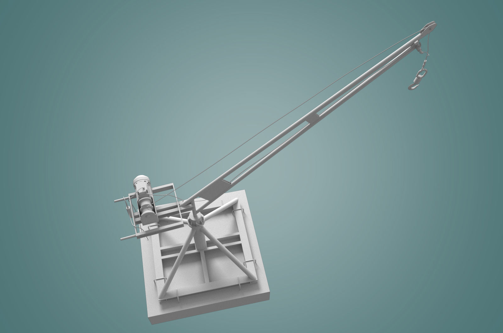 small crane 3D model_12