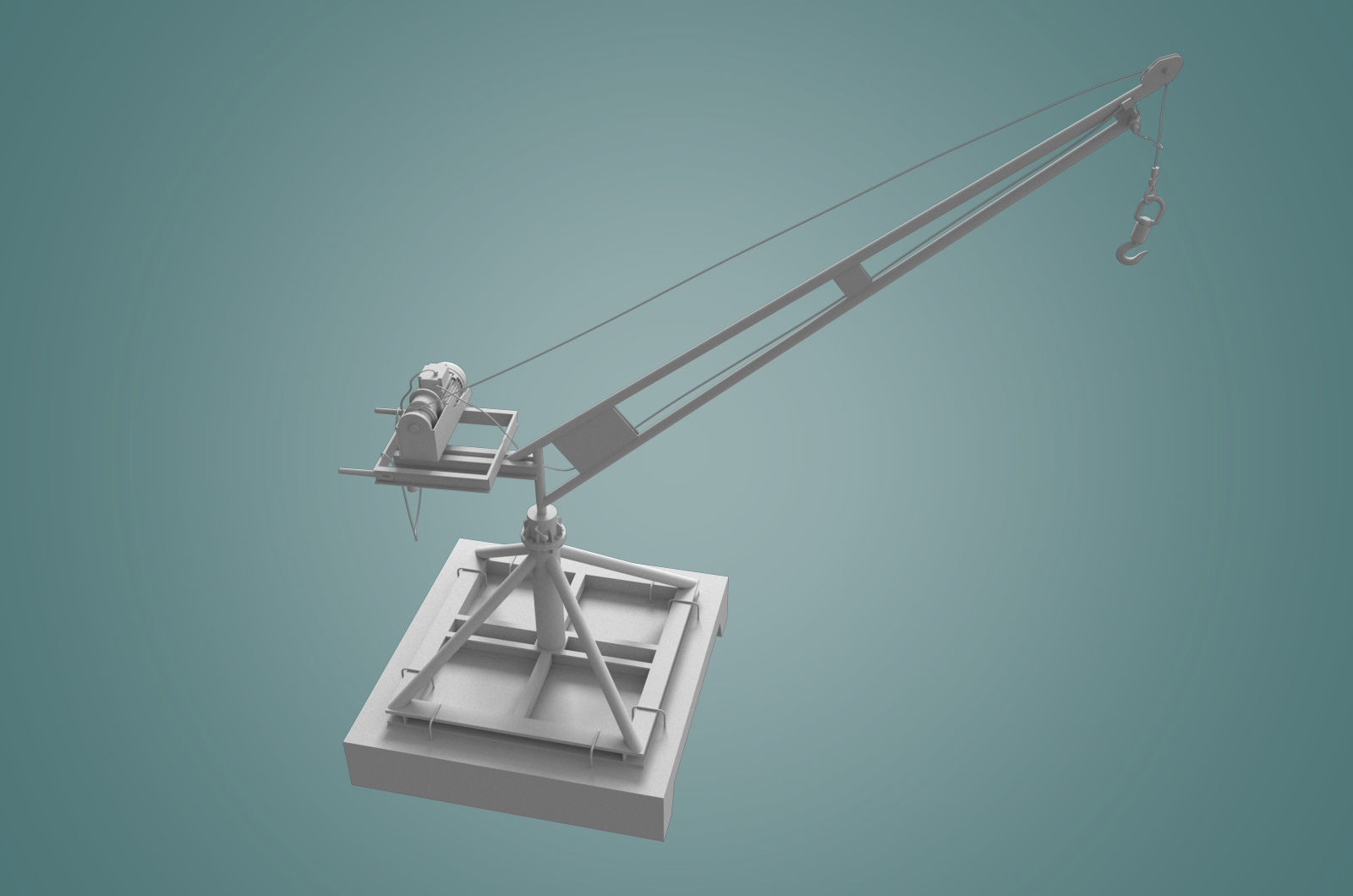 small crane 3D model_11