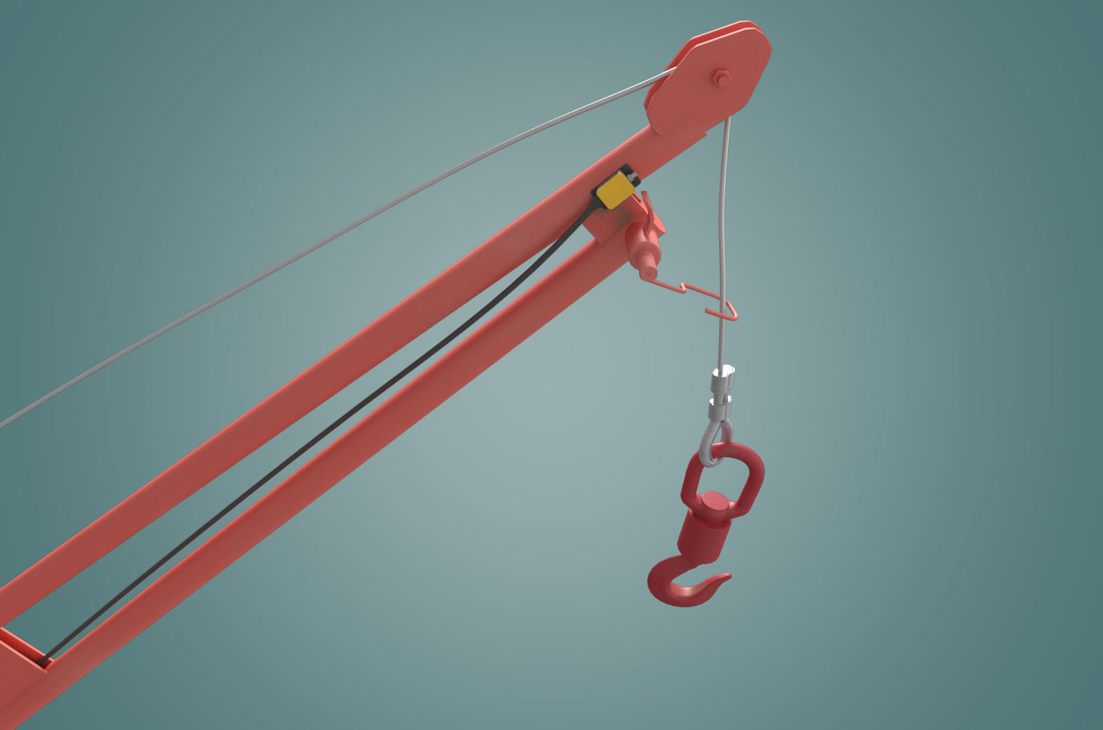 small crane 3D model_9