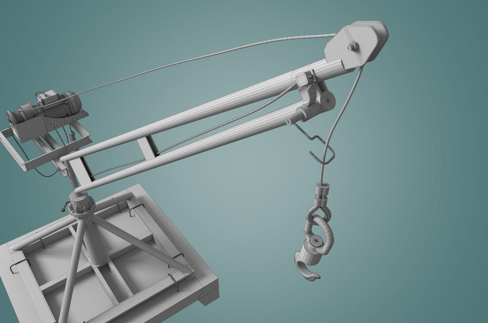 small crane 3D model_20