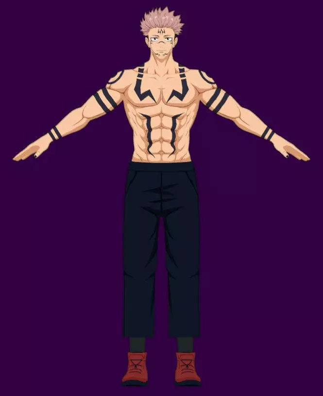 sukuna Low-poly 3D model_0