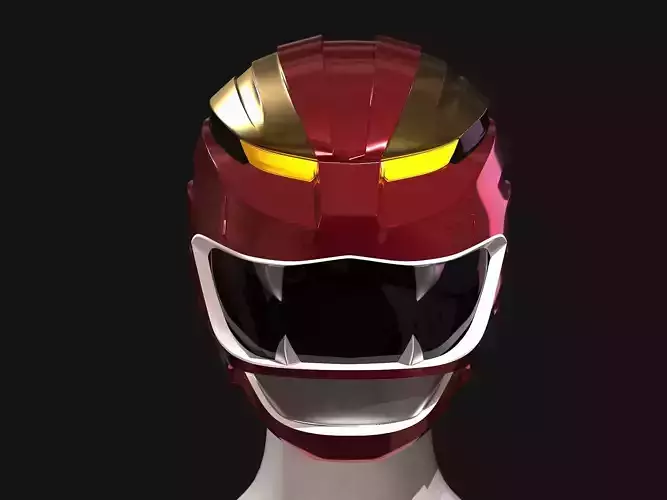 RED LION HELMET 3D print model