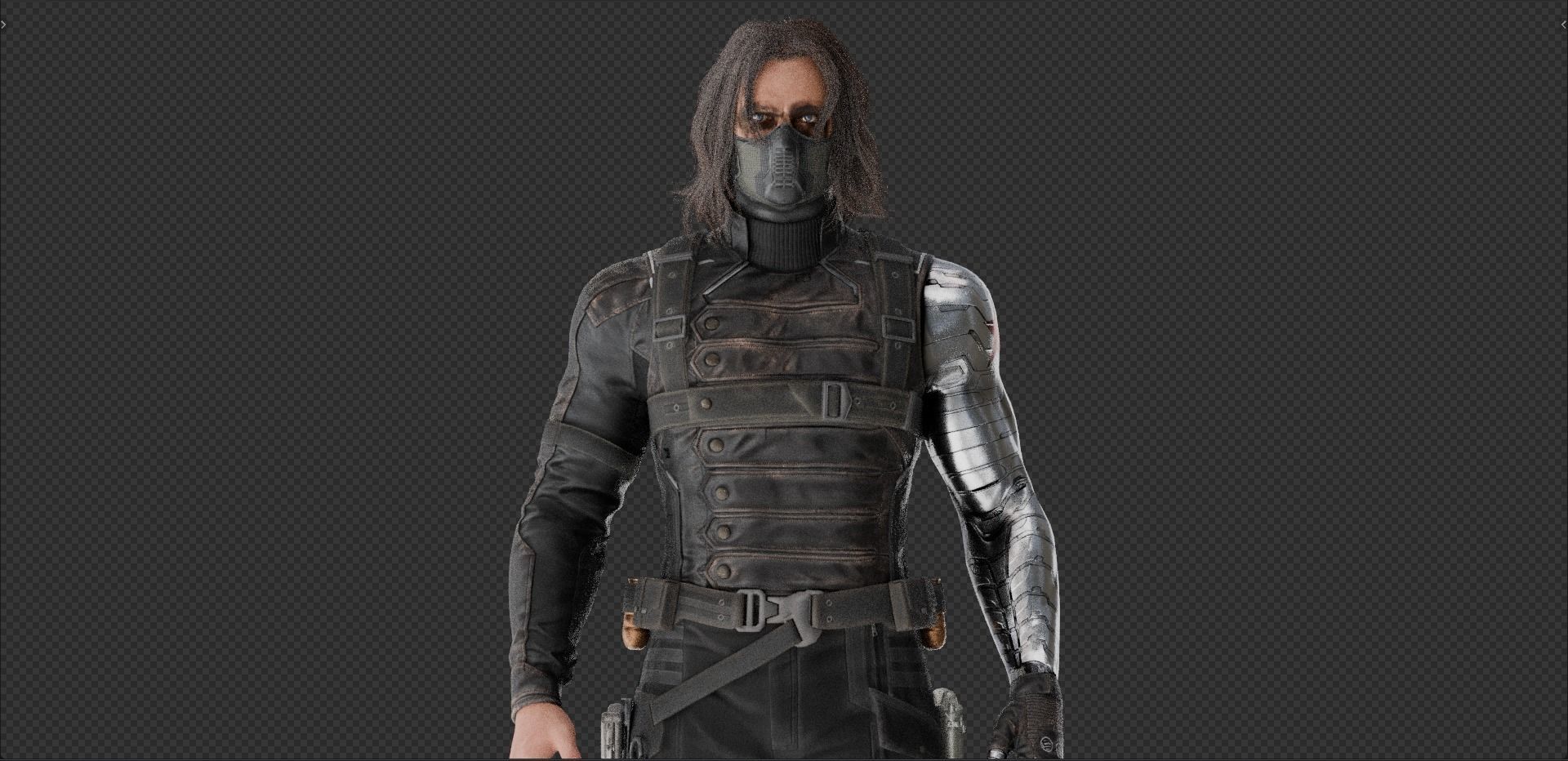 The Winter Soldier from CATWS 3D model_7