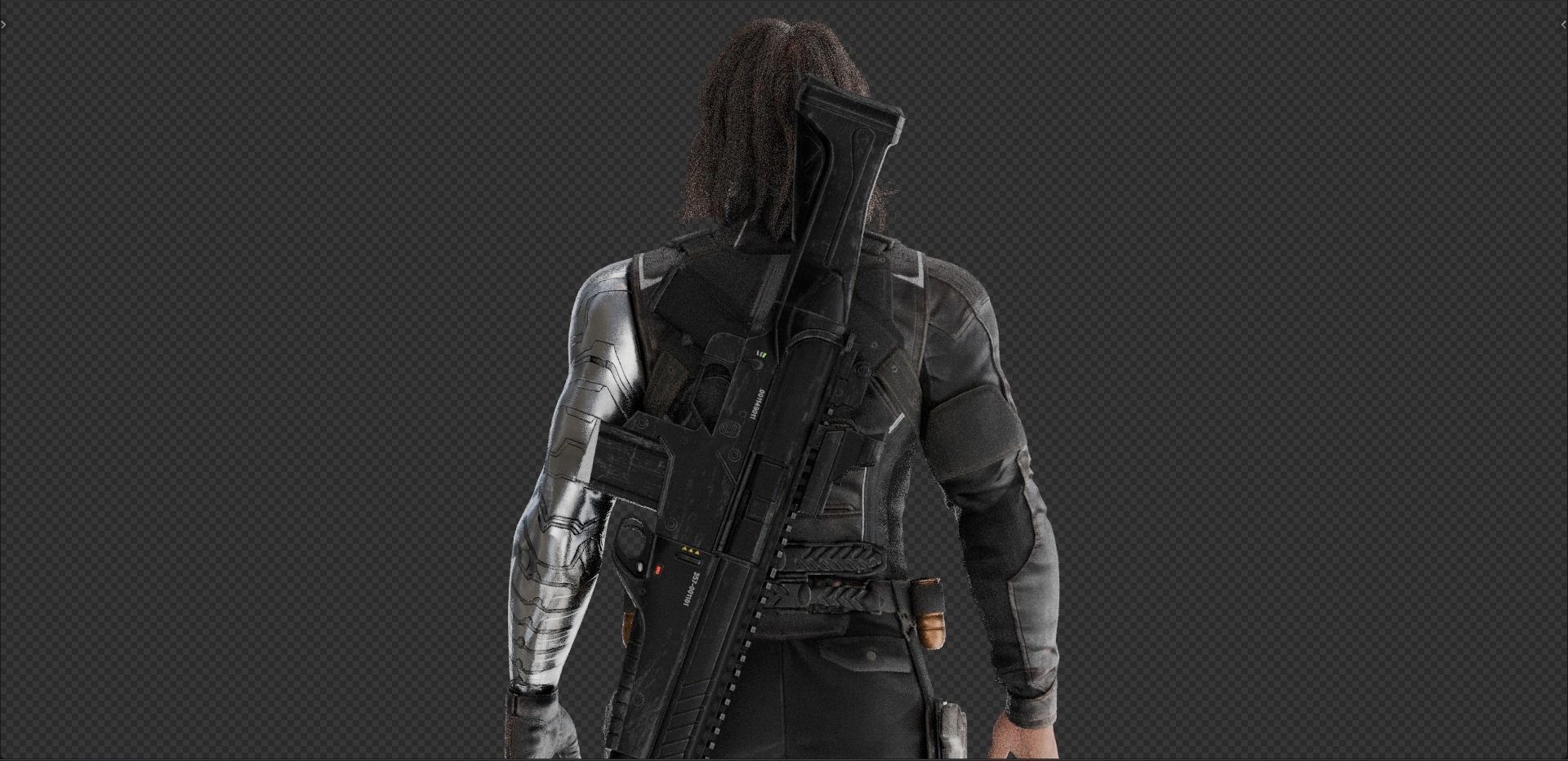 The Winter Soldier from CATWS 3D model_11