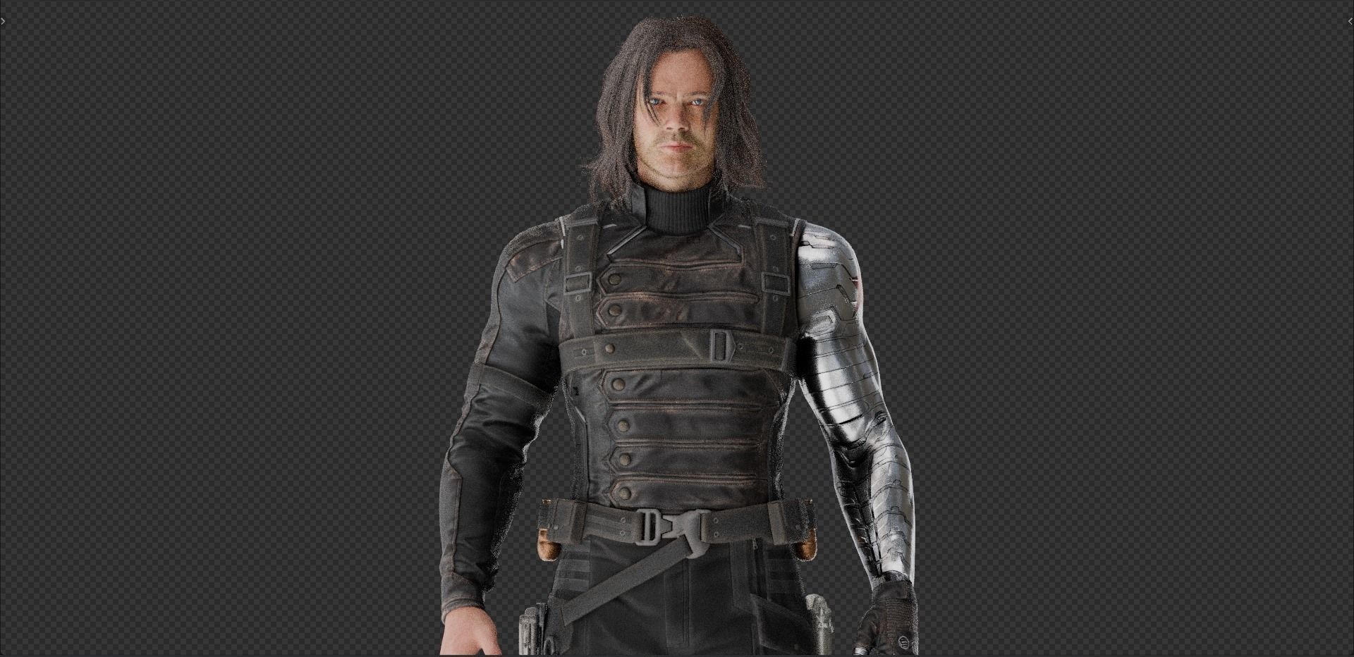 The Winter Soldier from CATWS 3D model_9