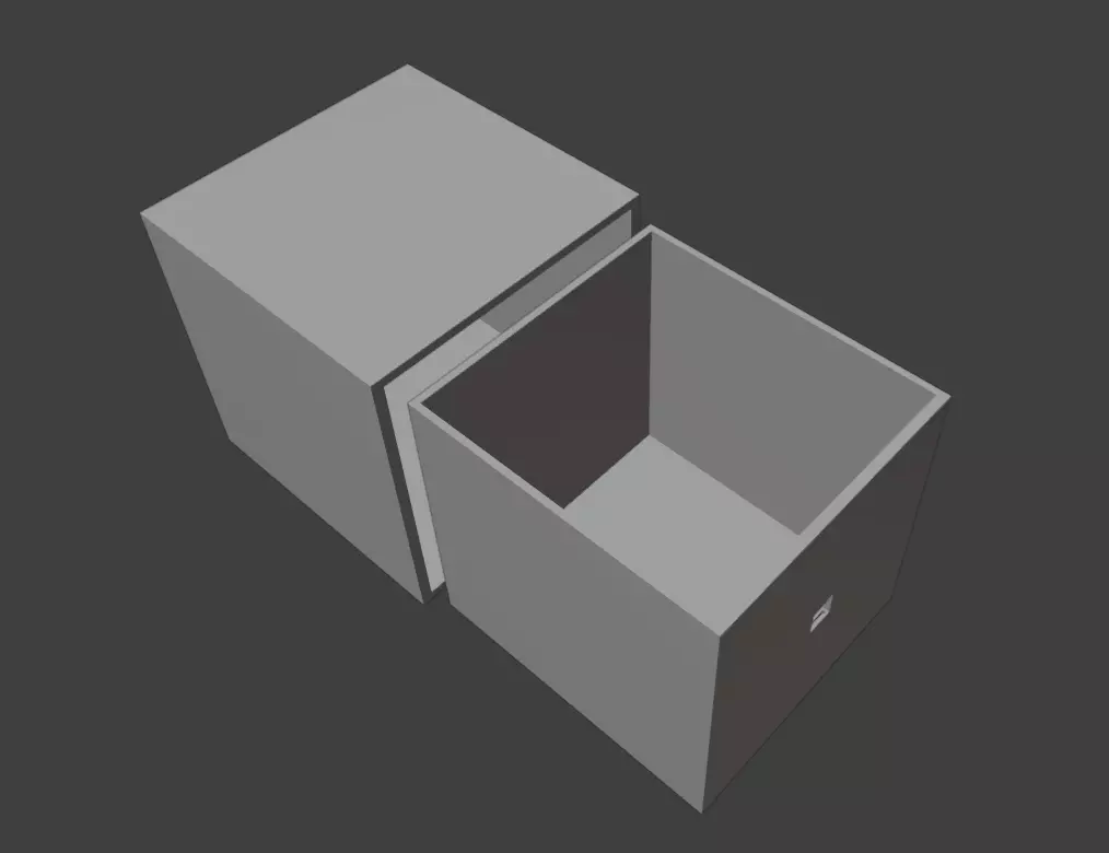 The Cube PIP hiding box Free 3D print model_0