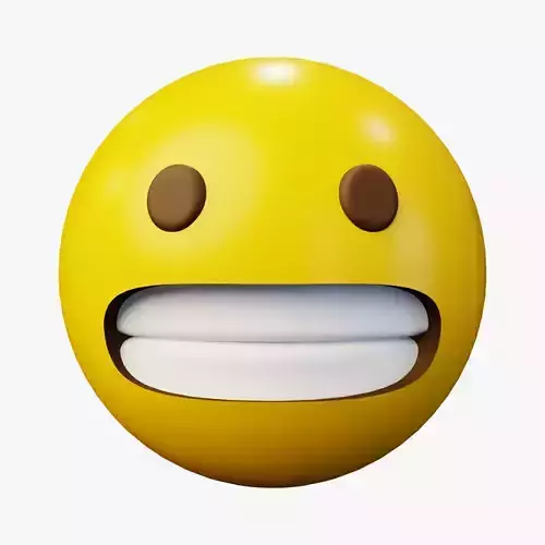 Grimacing Face Emoticon Emoji or Smiley