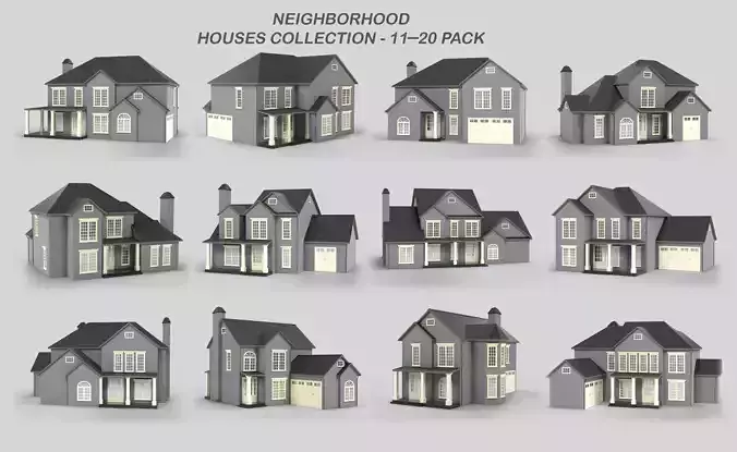 British House Design Collection 11-20 Pack T2