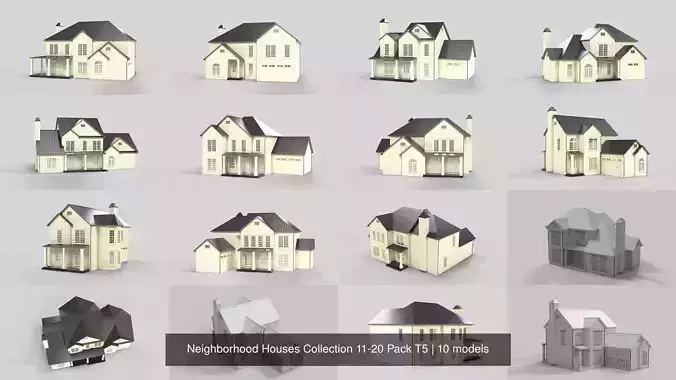 Cottage House Design Collection 11-20 Pack T5 2