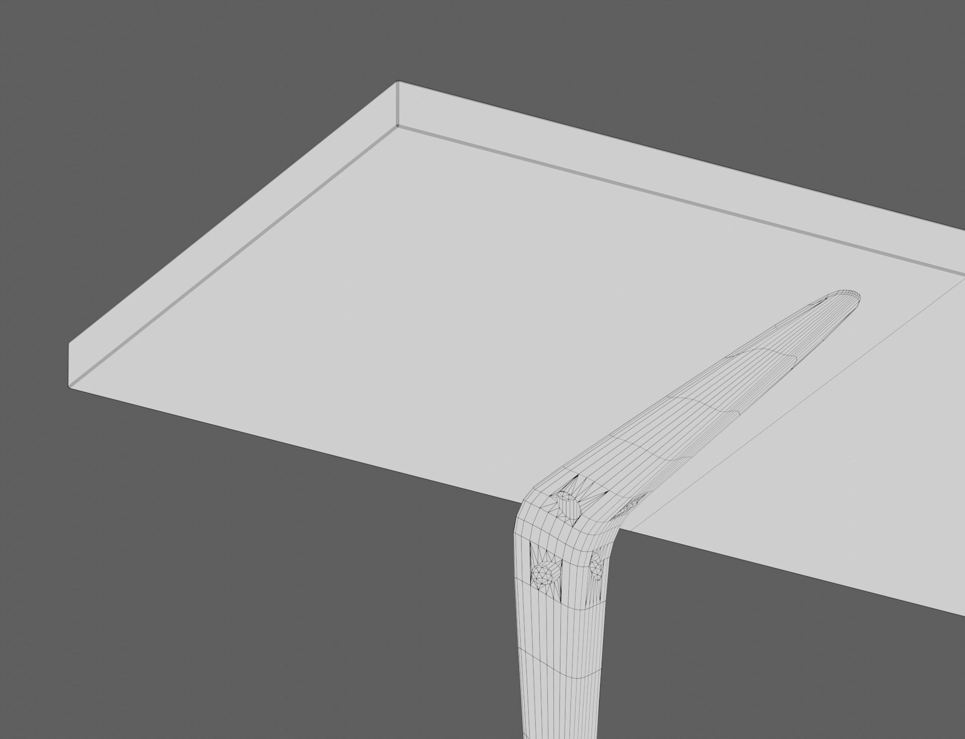 Wood Shelf Photo Frame Steel Bracket Sculpture Box Bowl Top Tiki Low-poly 3D model_6