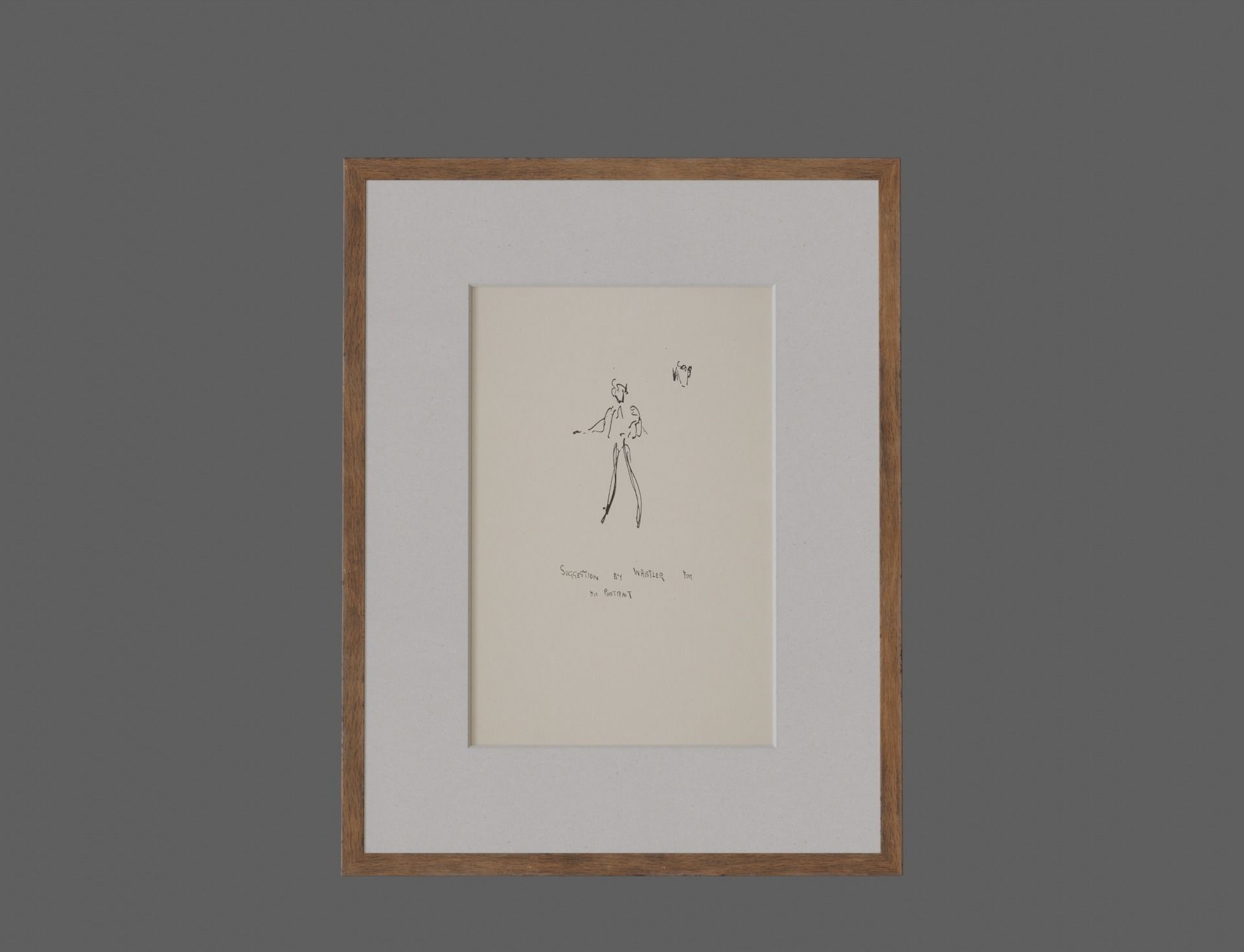 Wood Shelf Photo Frame Steel Bracket Sculpture Box Bowl Top Tiki Low-poly 3D model_7