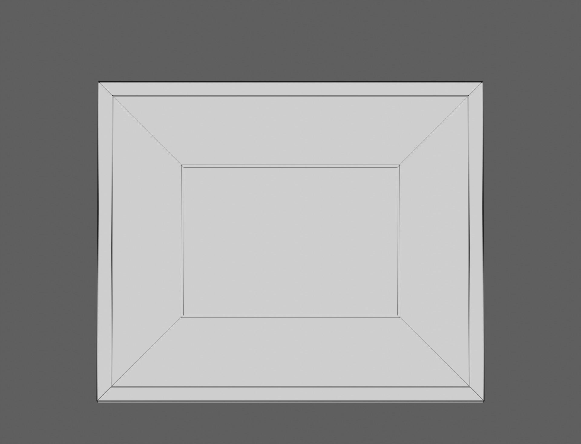 Wood Shelf Photo Frame Steel Bracket Sculpture Box Bowl Top Tiki Low-poly 3D model_10