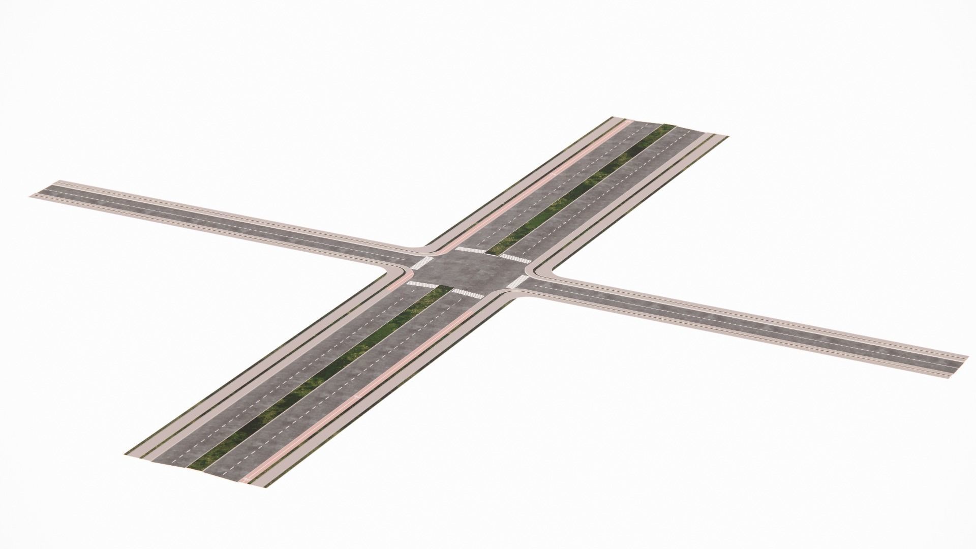 industrial area buildings Low-poly 3D model_7