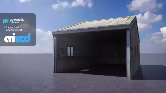 Tin Sheeted House 3D model