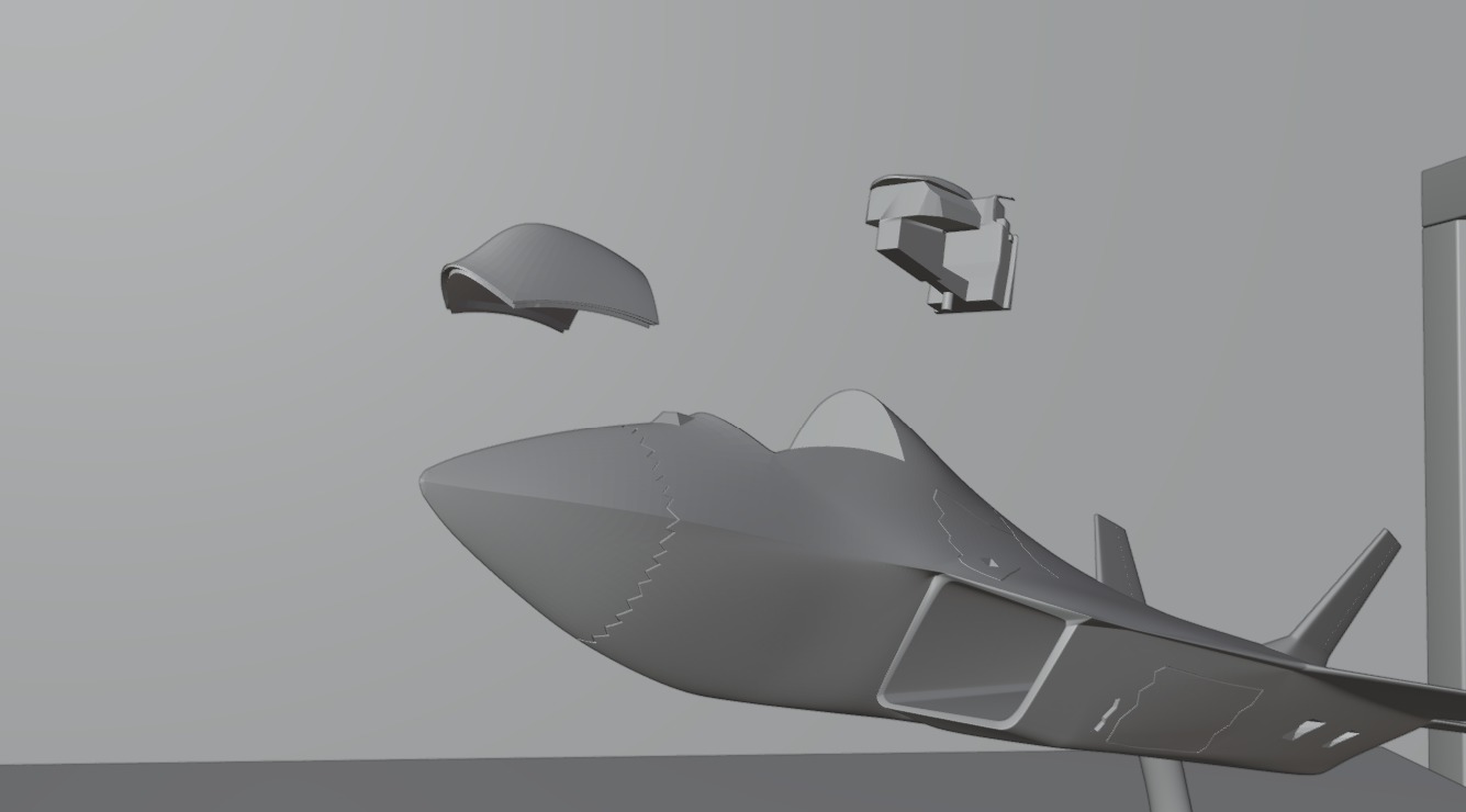 TUSAS Kaan Turkish Fighter 3D Print Model 3D print model_6