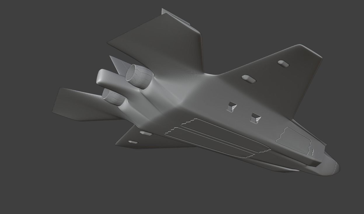 TUSAS Kaan Turkish Fighter 3D Print Model 3D print model_7