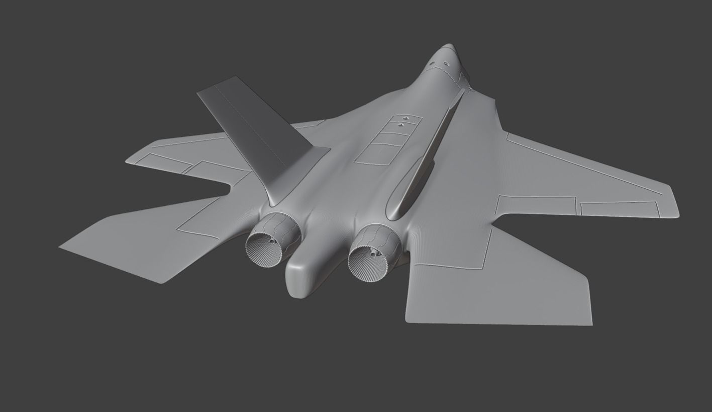TUSAS Kaan Turkish Fighter 3D Print Model 3D print model_5