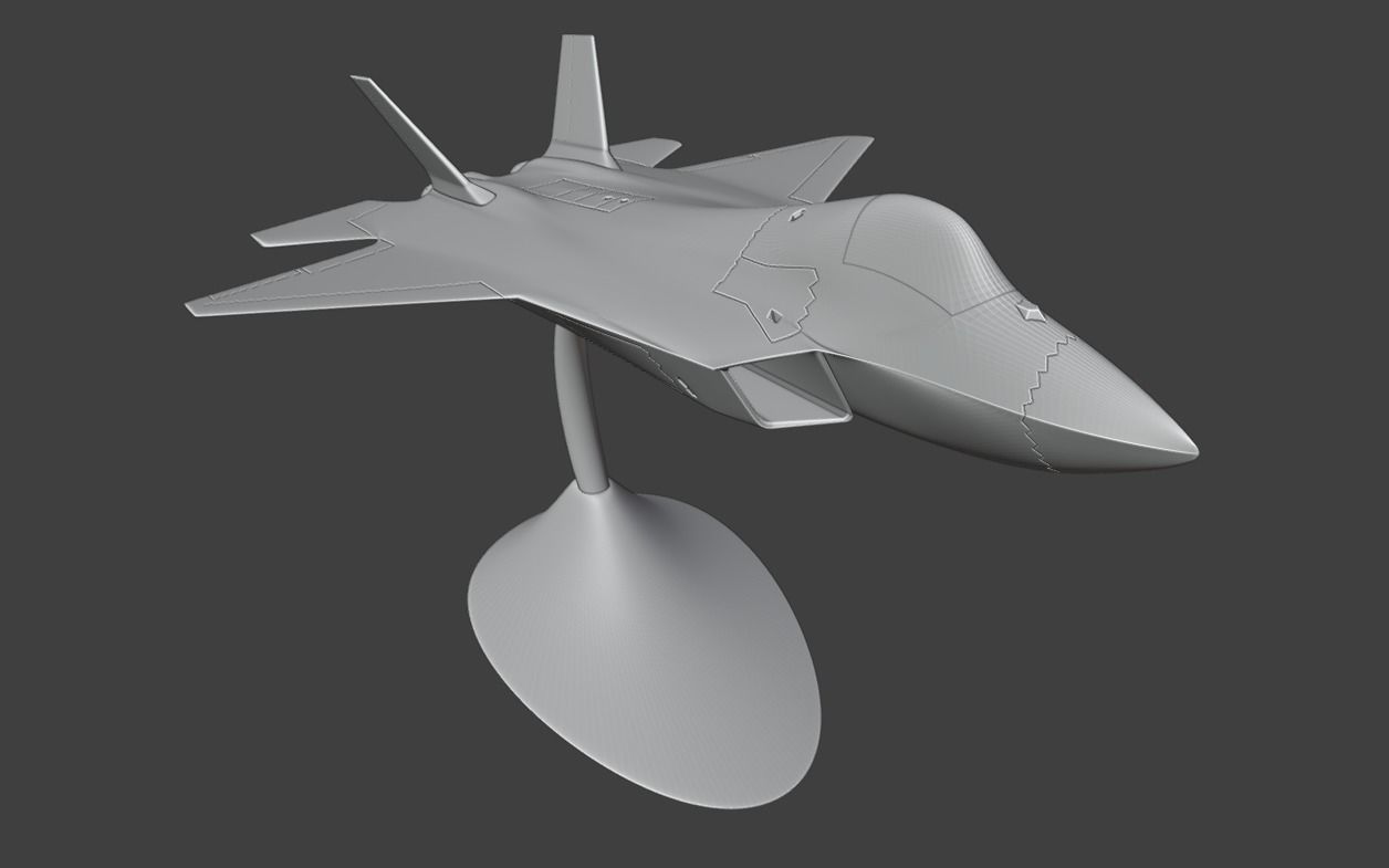 TUSAS Kaan Turkish Fighter 3D Print Model 3D print model_4