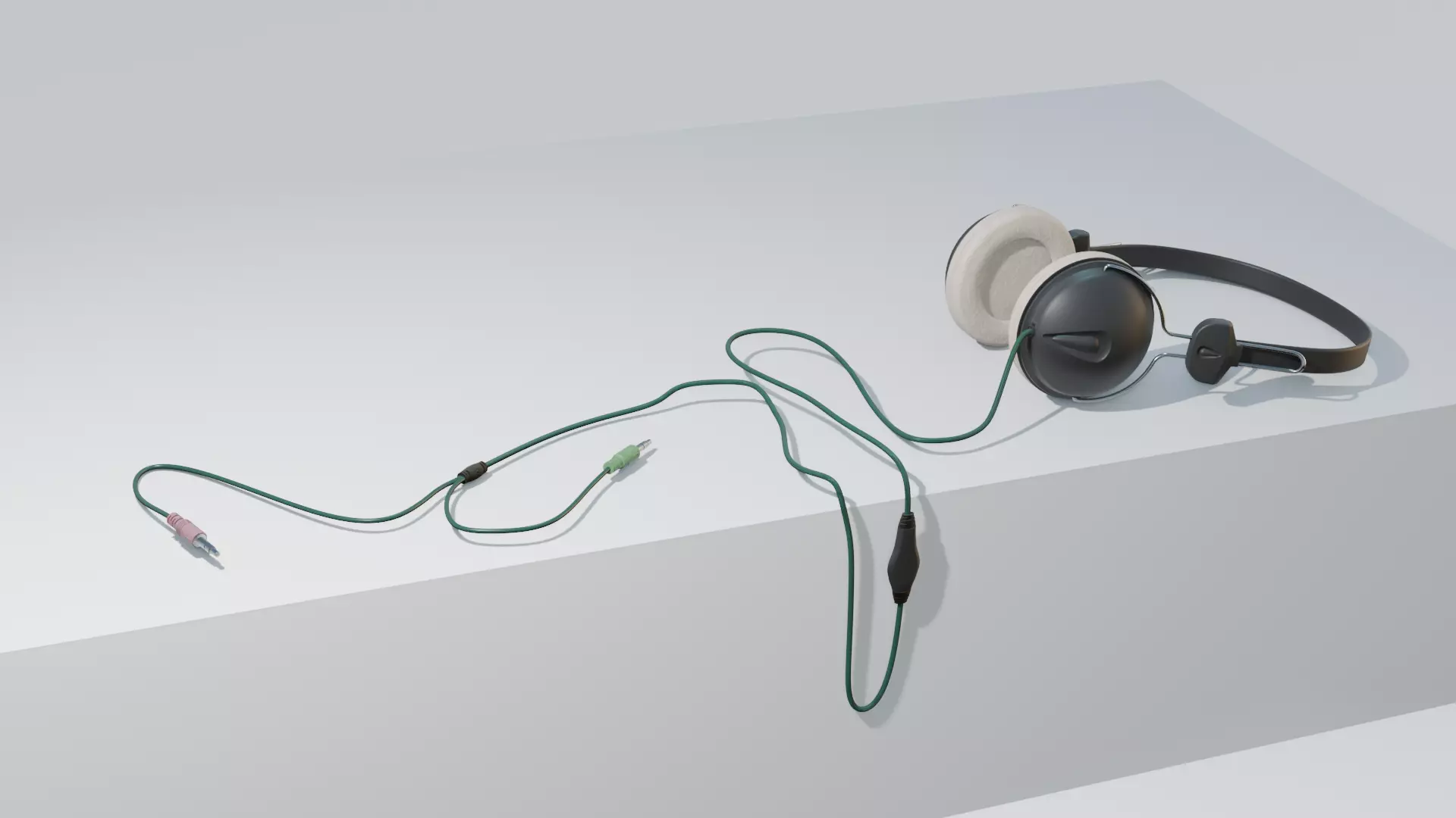 Headphones 3D model_0
