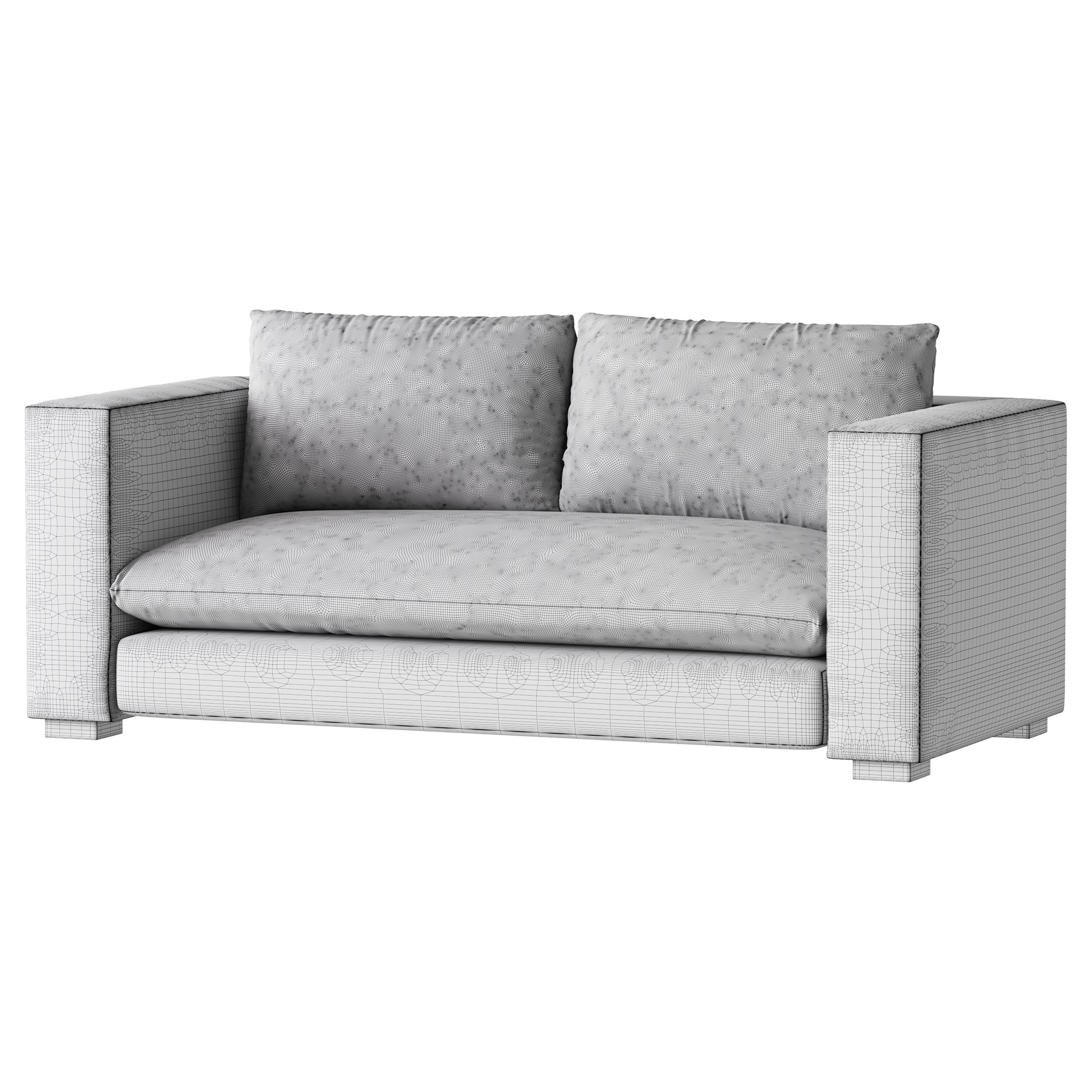 DESEO COPPER BROWN PERFORMANCE VELVET SOFA 3D model_14